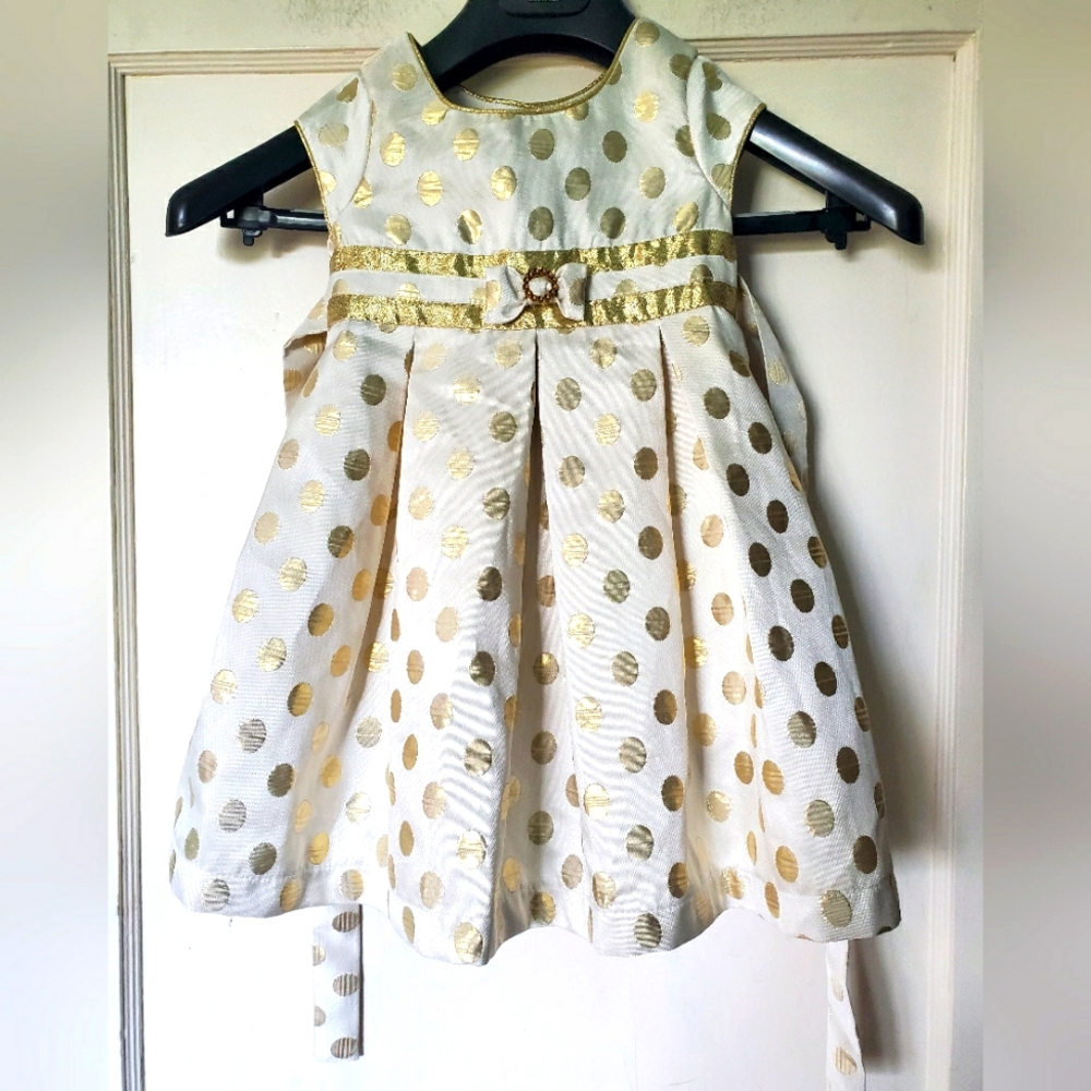 Holiday Edition Girl's Polka Dot Fancy Party Dress🥳